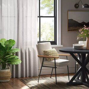 Threshold Farrah Light Filtering Cream Petal Print Curtain Panel 54" x 84"